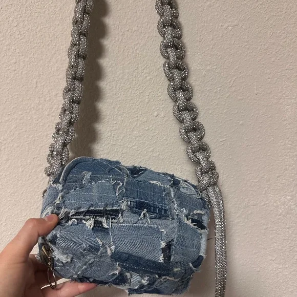 KARA Denim Crystal Strap Cobra Bag💎🥶 - Picture 9 of 17